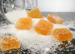 jelly candy, jelly fruit, ice cream jelly, jelly on ice cream, jelly food